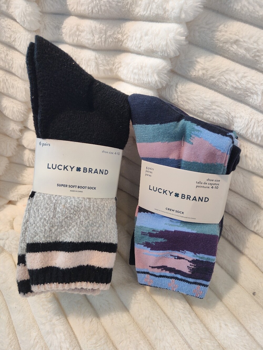 Lucky Brand Women's Black, Gray & Blue Casual Sock Pack,  11 Pairs On Total